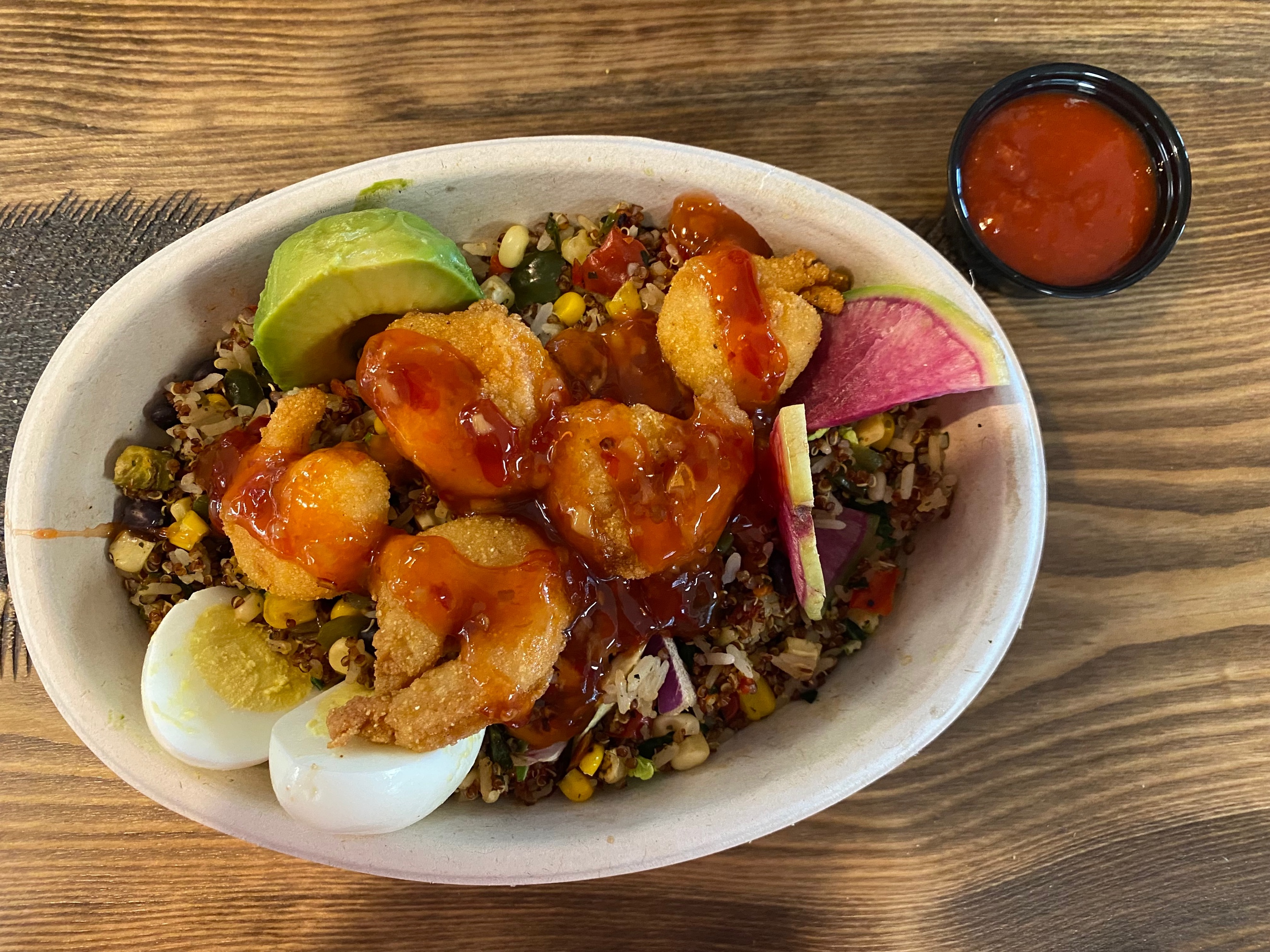 Shrimp power bowl