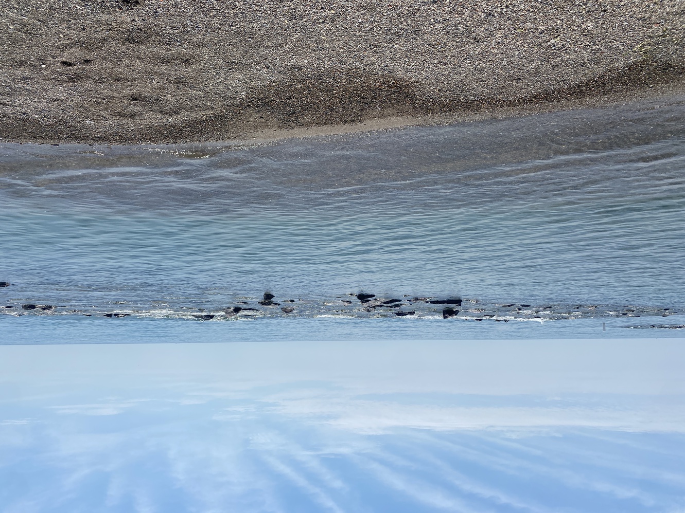 The sand at
      Kew-Balmy Beach is rough, and coarse, and gets everywhere.