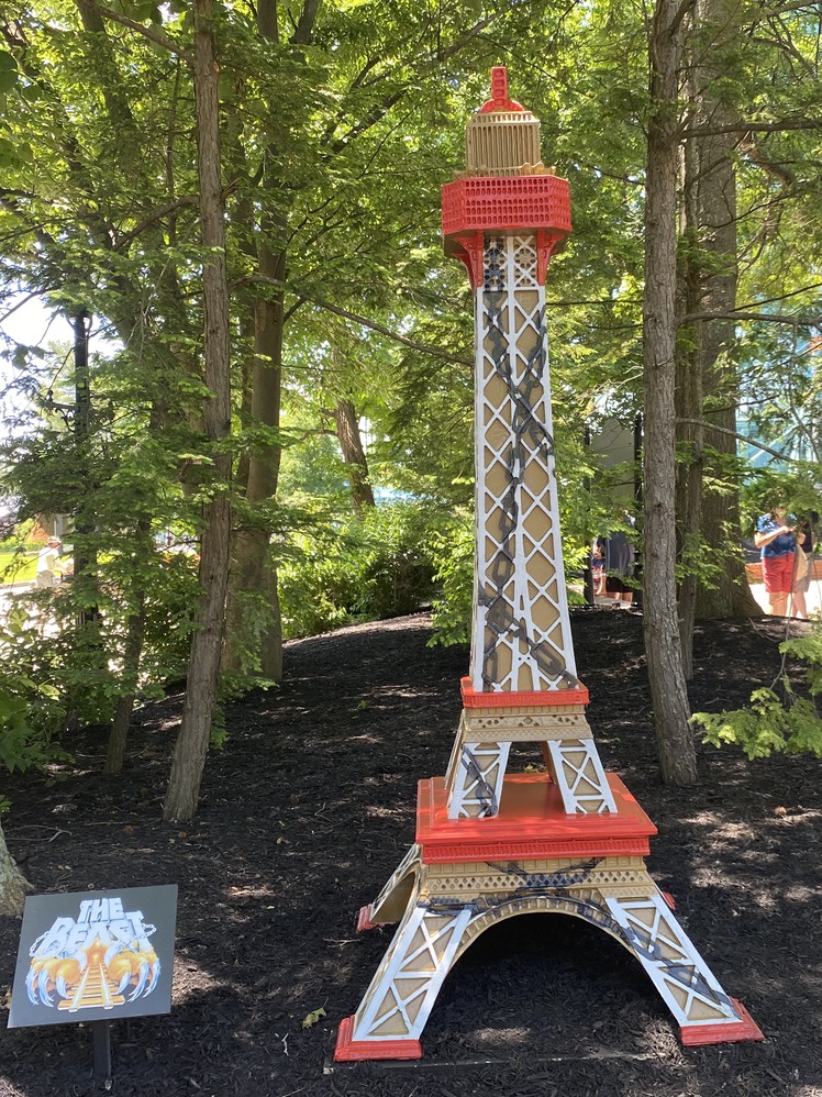 This is the mini Eiffel Tower for the Beast rollercoaster.