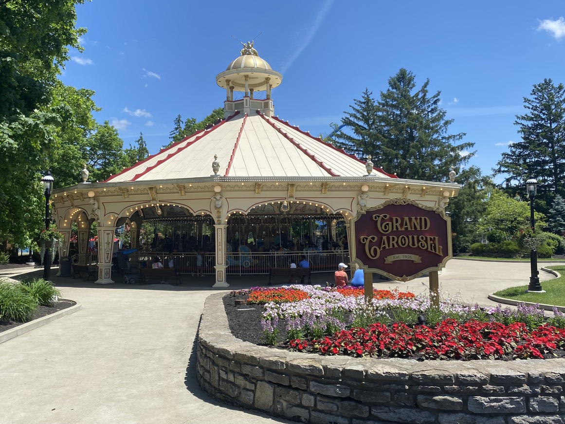 The Grand Carousel is almost 100 years old.