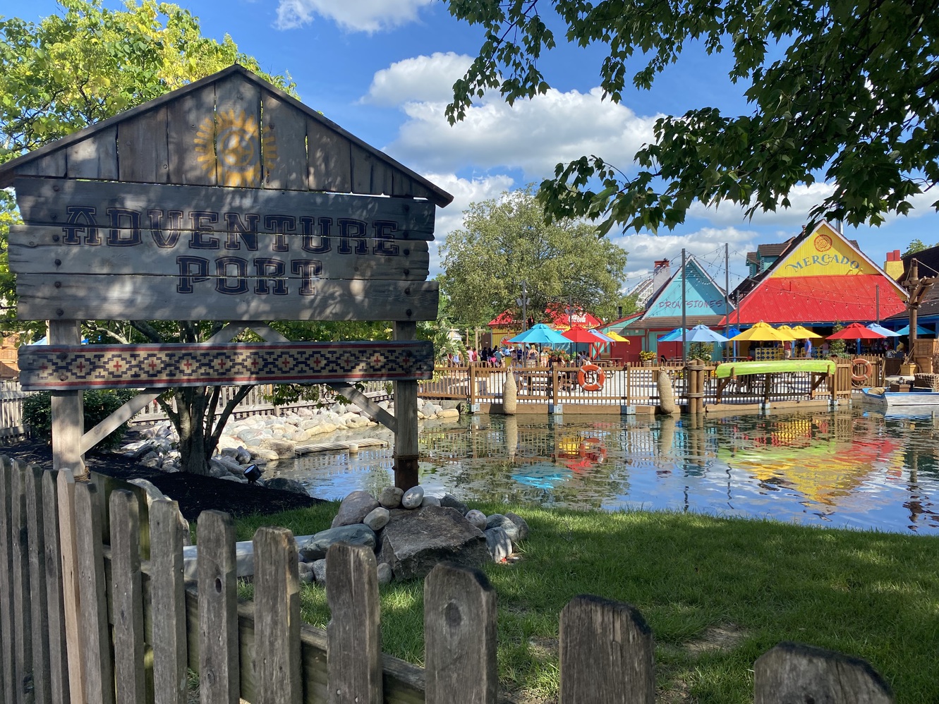 This
      is the Oktoberfest Lake entrance to Adventure Port.