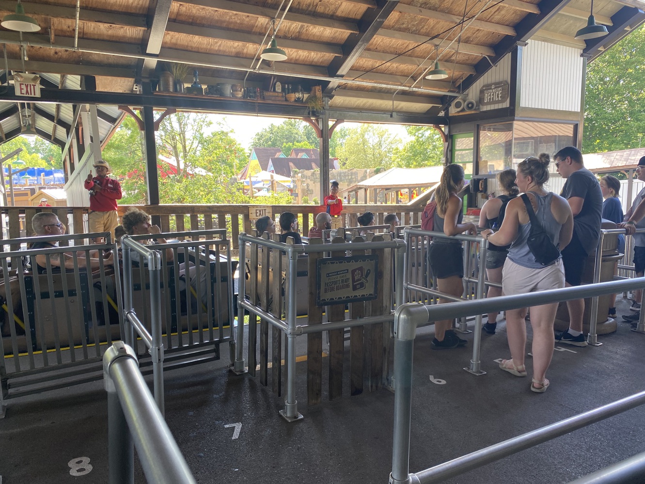 This
      shows the interior of the Adventure Express station house.