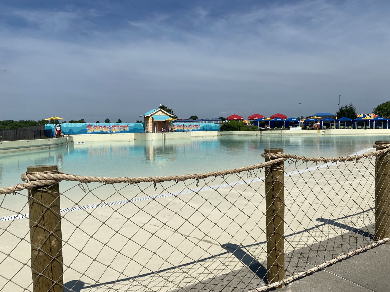 Breakers Bay in the early morning; the pool is empty