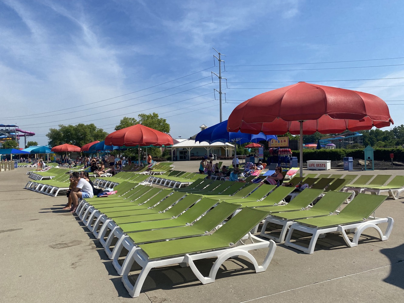 These are the lounge chairs near Breakers Bay.