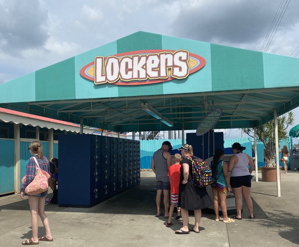 These are the lockers near Breakers Bay.