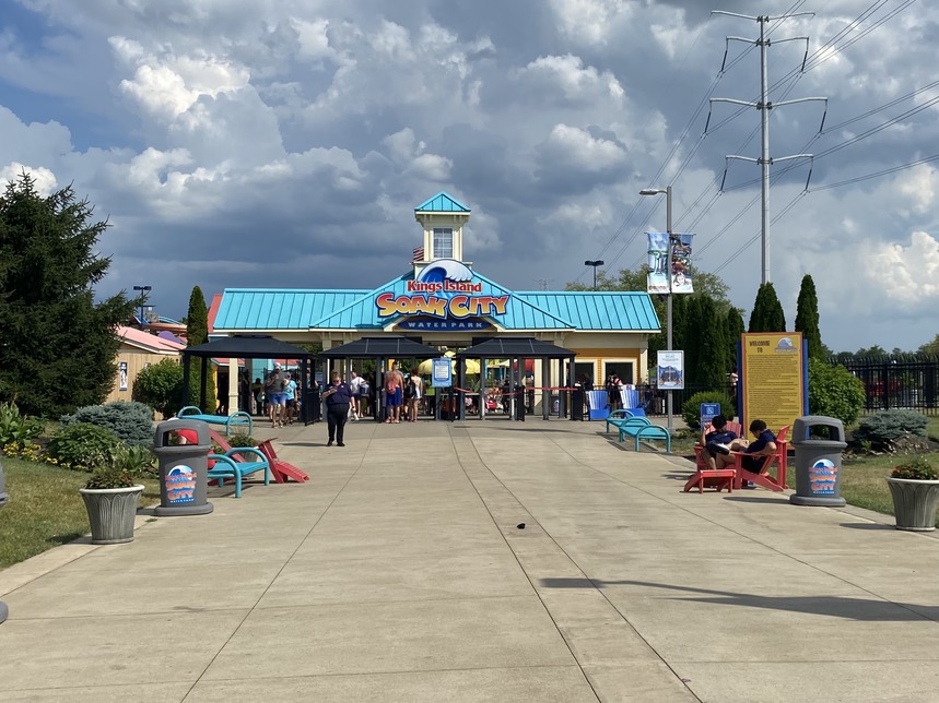 Soak City shown at 5 pm on July 1, 2022.