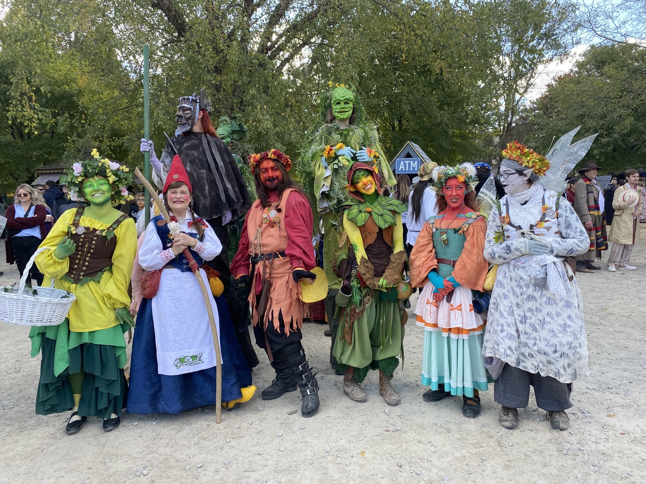 A colorful cast of characters inside the Castle.