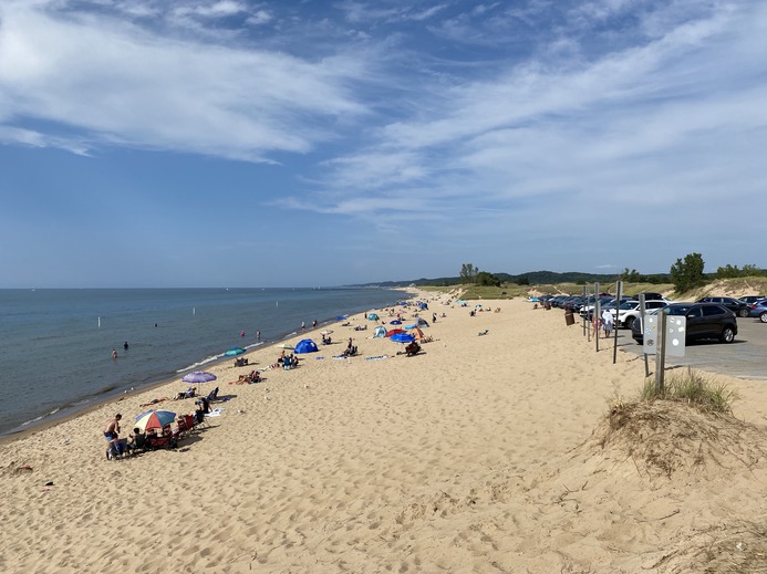 Oval Beach has accessible parking.